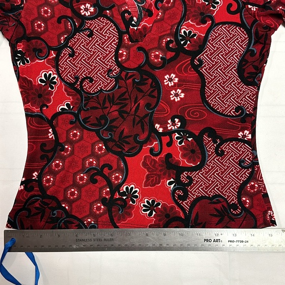 Vintage PS Per Seption 3/4 Sleeve Floral Blouse - Picture 14 of 15